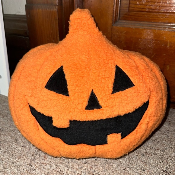 Target Pumpkin Sherpa Throw Pillow - Picture 1 of 3